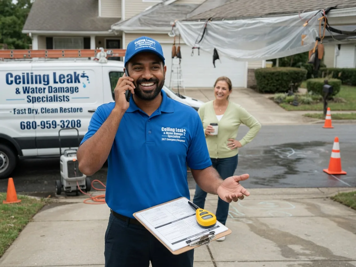 Ceiling Leak Cleanup Columbus, KS FAQs